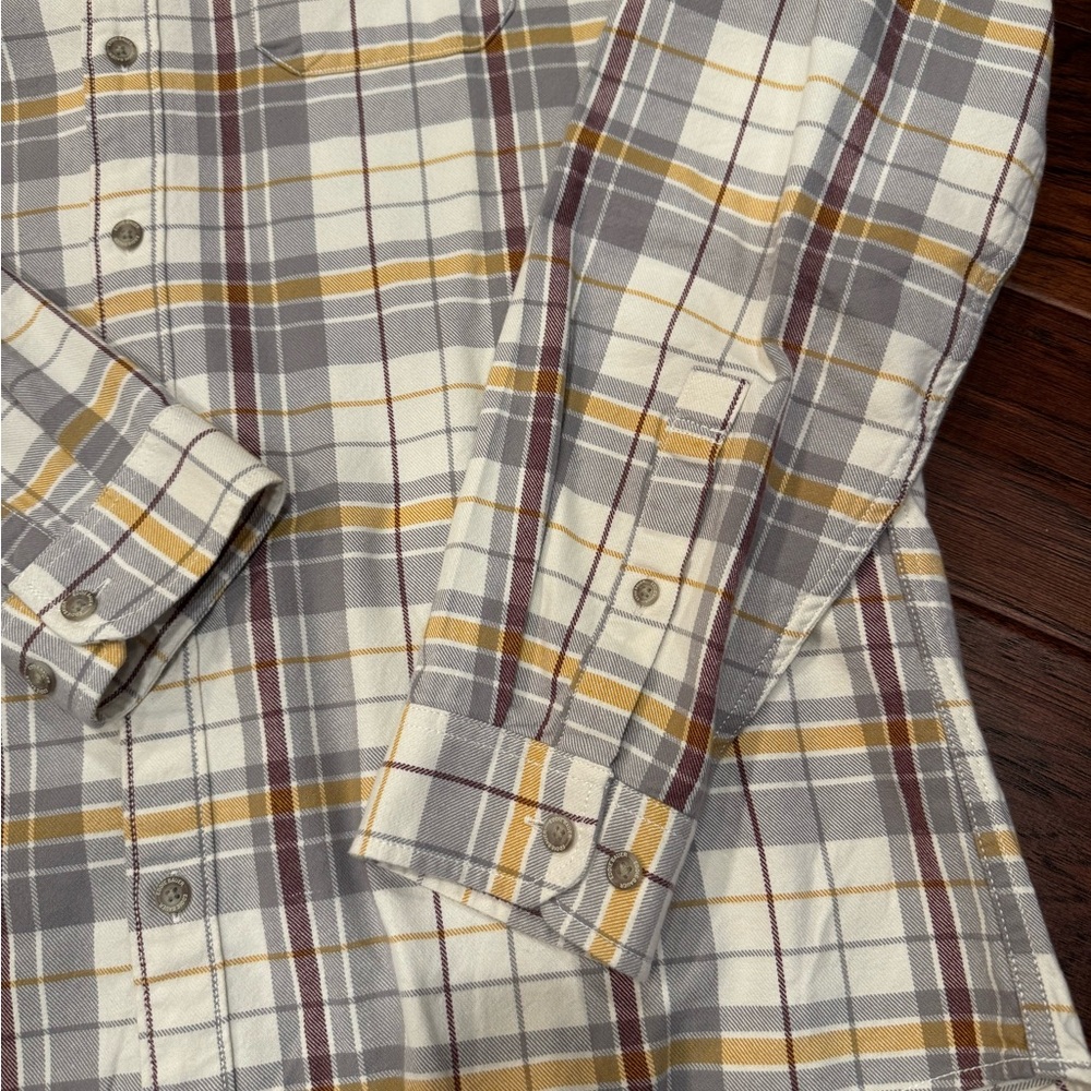 Eddie Bauer Plaid Flannel Shirt - Picture 3 of 7